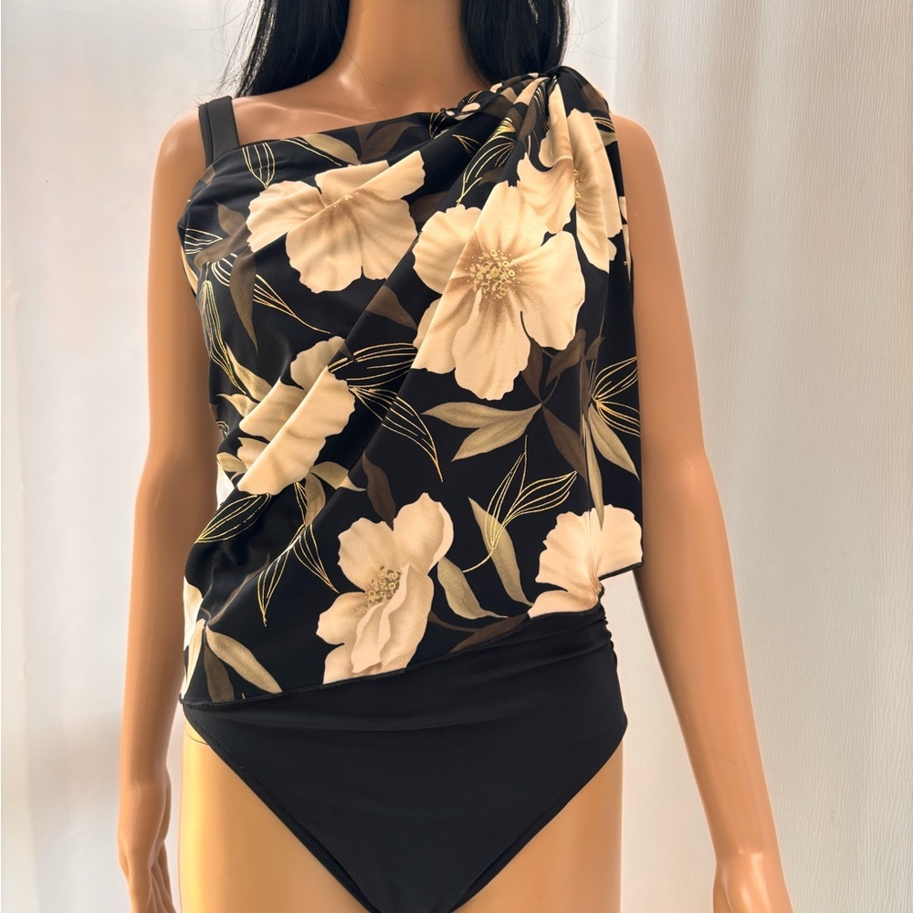 Longitude Floral Beach Wrap Skirt - Picture 4 of 14